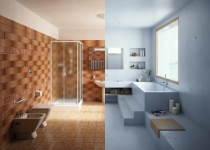 microtopping bagno prima e dopo